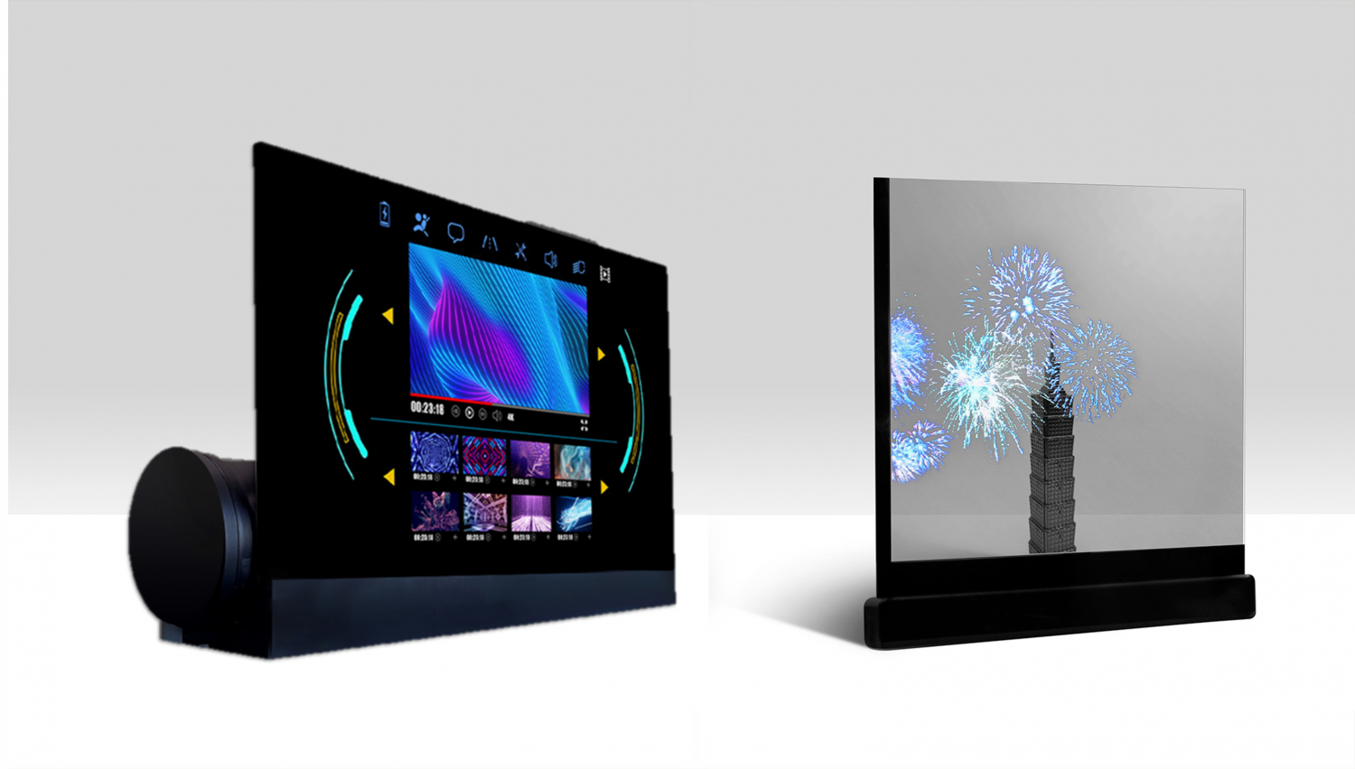 可卷式、折迭性、高透明